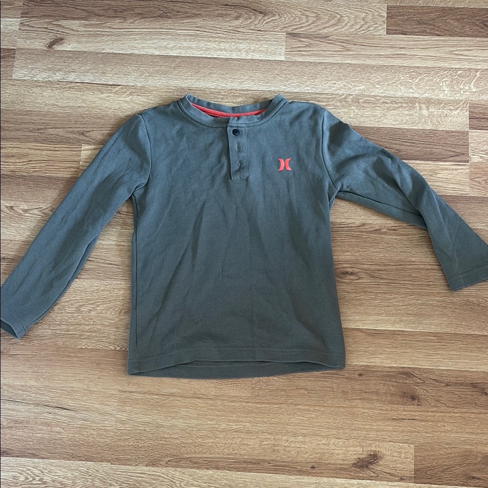 Hurley Kids Long Sleeve Shirt - Gray